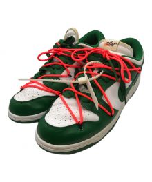 NIKE×OFFWHITE（ナイキ×オフホワイト）の古着「DUNK LOW LTHR/OW」｜グリーン×ホワイト