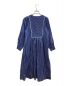 ne quittez pas (ヌキテパ) Cotton Voile Stripe Gather Dress ブルー サイズ:S：16000円