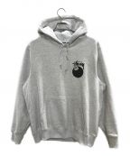 stussyステューシー）の古着「8 ball hoodie」｜グレー