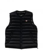 DANTONダントン）の古着「NYLON TAFFETA INNER DOWN CREWNECK VEST」｜ブラック