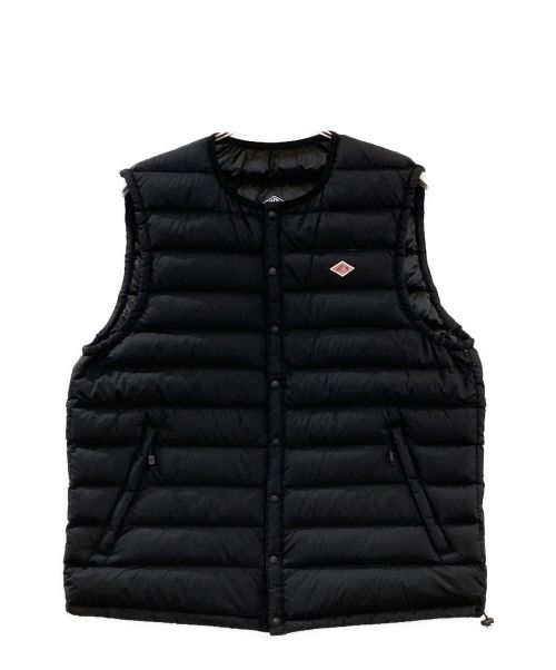 DANTON（ダントン）DANTON (ダントン) NYLON TAFFETA INNER DOWN CREWNECK VEST ブラック サイズ:Ｌの古着・服飾アイテム