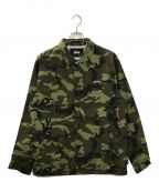 stussyステューシー）の古着「Camo Cruize Coach」｜カーキ×ブラウン