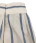 中古・古着 MARGARET HOWELL (マーガレットハウエル) BOLD STRIPE COTTON LINEN　24SS　578-4153012 ホワイト×ブルー サイズ:1：15000円