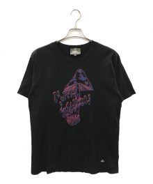 Vivienne Westwood man（ヴィヴィアン ウェストウッド マン）の古着「プリントTシャツ　Vivienne Westwood man」｜ブラック