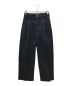 pelleq（ペレック）の古着「jacquard double tuck trousers　24SS コレクションピース」｜ネイビー