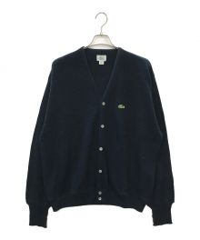 IZOD LACOSTE（アイゾッド ラコステ）の古着「アクリルニットカーディガン　ＵＳＡ製 80’ｓ」｜ネイビー