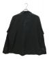 DIESEL (ディーゼル) Half-zip shirt in jersey and poplin ブラック サイズ:48：17000円