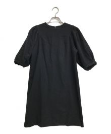 YOKO CHAN（ヨーコチャン）の古着「Puff Half sleeve Dress」｜ブラック