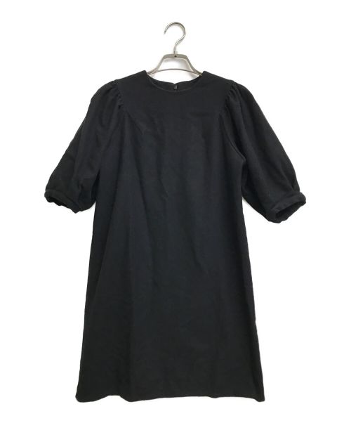 YOKO CHAN（ヨーコチャン）YOKO CHAN (ヨーコチャン) Puff Half sleeve Dress ブラック サイズ:38の古着・服飾アイテム