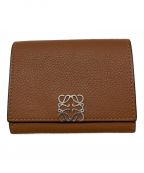 LOEWEロエベ）の古着「ANAGRAM COIN CARDHOLDER」｜ブラウン