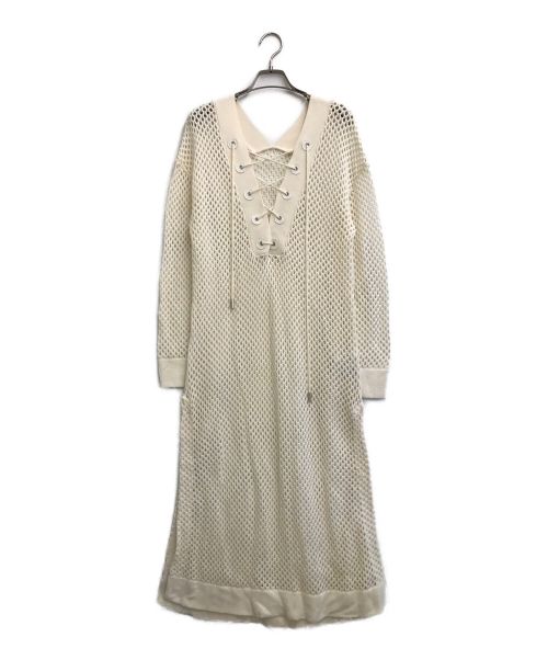 Ameri（アメリ）AMERI (アメリ) MESH LONG KNIT アイボリー サイズ:Freeの古着・服飾アイテム