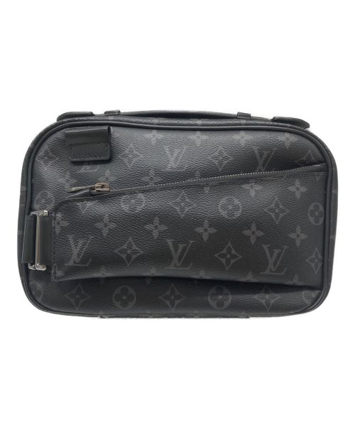 LOUIS VUITTON（ルイ ヴィトン）LOUIS VUITTON (ルイ ヴィトン) モノグラム・エクリプス バムバッグ ブラックの古着・服飾アイテム