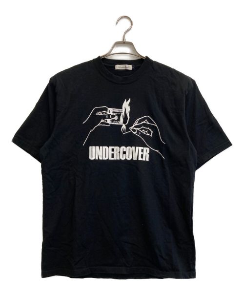 UNDERCOVER（アンダーカバー）UNDERCOVER (アンダーカバー) ファイアプリントTシャツ ブラック サイズ:4の古着・服飾アイテム