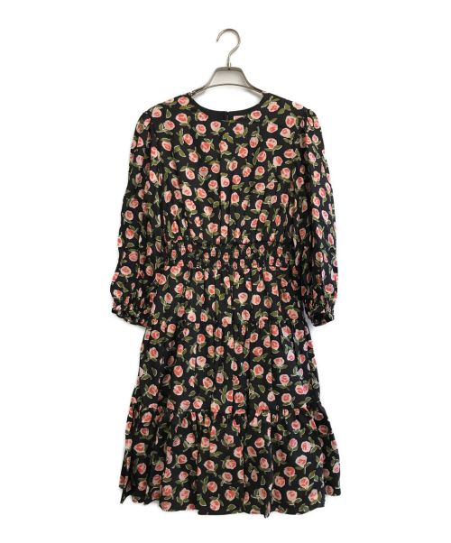 Kate Spade（ケイトスペード）Kate Spade (ケイトスペード) Ditsy Roses Flirt Dress ブラック サイズ:Mの古着・服飾アイテム