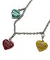 HUMAN MADE (ヒューマンメイド) Five Heart Necklace シルバー：9800円