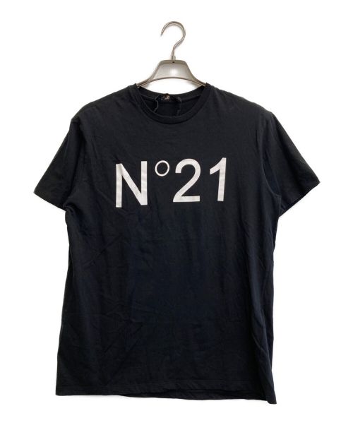 N°21 numero ventuno（ヌメロヴェントゥーノ）N°21 numero ventuno (ヌメロヴェントゥーノ) ロゴプリントTシャツ ブラック サイズ:Lの古着・服飾アイテム