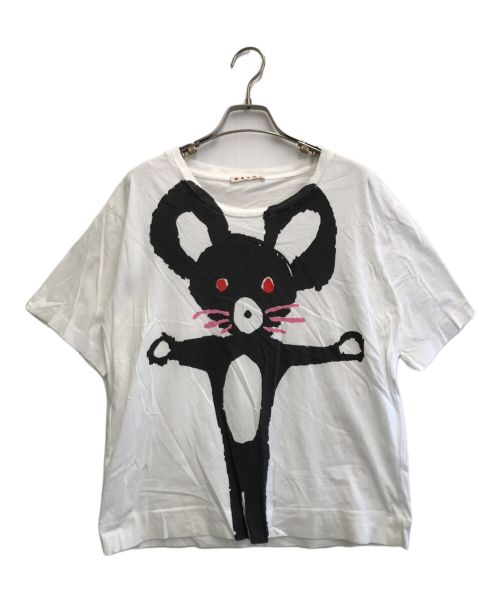 MARNI（マルニ）MARNI (マルニ) マウスプリントTシャツ ホワイト サイズ:SIZE 42の古着・服飾アイテム