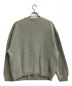 CHAH CHAH (チャーチャー) CC WAFFLE DOUBLE CARDIGAN-SMOKE ライトグリーン サイズ:M：9000円