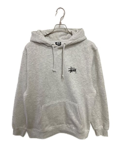 stussy（ステューシー）stussy (ステューシー) プルオーバーパーカー グレー サイズ:Lの古着・服飾アイテム