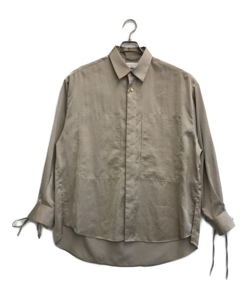 taupe（トープ）taupe (トープ) Satin Loose String Shirts ベージュ サイズ:2の古着・服飾アイテム