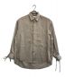 taupe（トープ）の古着「Satin Loose String Shirts」｜ベージュ