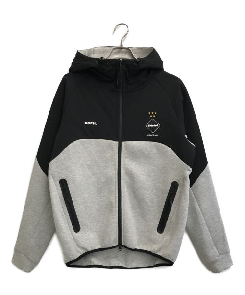 F.C.R.B.（エフシーアールビー）F.C.R.B. (エフシーアールビー) VENTILATION HOODIE ブラック×グレー サイズ:Mの古着・服飾アイテム