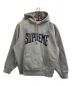 Supreme（シュプリーム）の古着「Rhinestone Shadow Hooded Sweatshirt」｜グレー