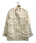 MADISON BLUEマディソンブルー）の古着「FIELD JACKET LINEN CANVAS」｜ホワイト