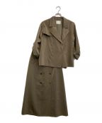 Ameriアメリ）の古着「3WAY TRENCH DRESS」｜ブラウン