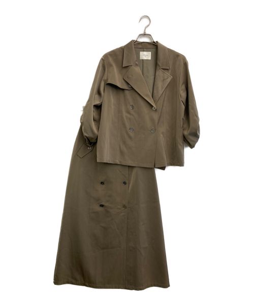 Ameri（アメリ）AMERI (アメリ) 3WAY TRENCH DRESS ブラウン サイズ:Mの古着・服飾アイテム