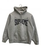 SUPREMEシュプリーム）の古着「Rhinestone Shadow Hooded Sweatshirt」｜グレー