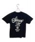 stussy (ステューシー) ロゴTシャツ ブラック サイズ:SIZE S：5000円