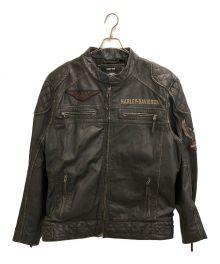 HARLEY-DAVIDSON（ハーレーダビッドソン）の古着「レザージャケット」｜ブラック