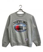 SUPREME×Championシュプリーム×チャンピオン）の古着「CHROME CREWNECK」｜グレー