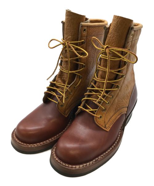 WHITE'S BOOTS（ホワイツブーツ）WHITE'S BOOTS (ホワイツ ブーツ) カスタムツートーンレザーブーツ ブラウン サイズ:8　1/2の古着・服飾アイテム