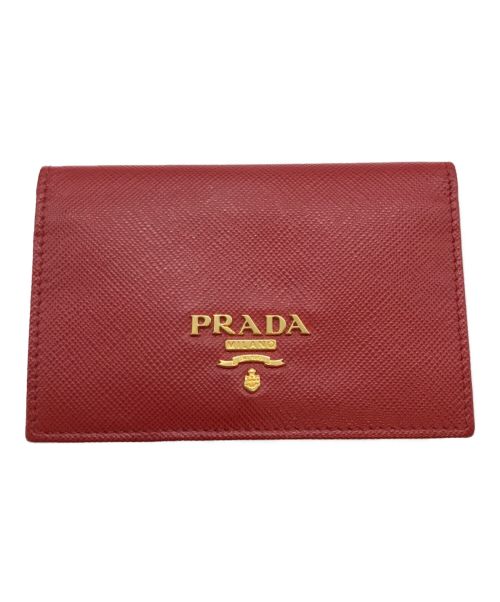 PRADA（プラダ）PRADA (プラダ) カードケース レッド サイズ:-の古着・服飾アイテム