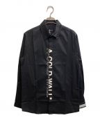 A-COLD-WALLア・コールド・ウォール）の古着「ボタンダウンロゴシャツ」｜ホワイト×ブラック