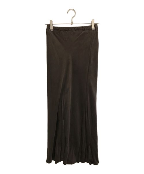 anuans（アニュアンス）anuans (アニュアンス) キュプラナロースカート ブラウン サイズ:SIZEMの古着・服飾アイテム