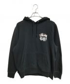 stussyステューシー）の古着「ROLL THE DICE HOOD」｜ブラック