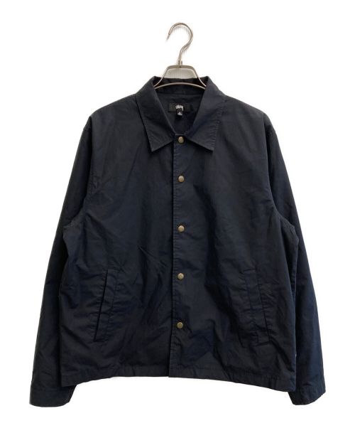 stussy（ステューシー）stussy (ステューシー) バックロゴコーチジャケット ブラック サイズ:SIZE Mの古着・服飾アイテム