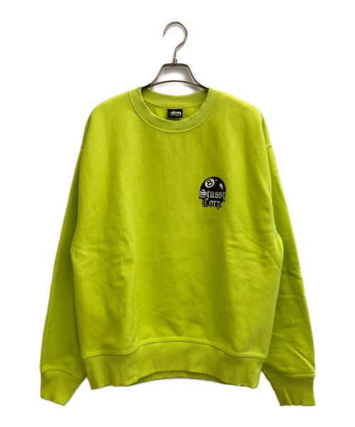 stussy（ステューシー）stussy (ステューシー) 両面8ボールスウェット イエロー サイズ:SIZE Mの古着・服飾アイテム