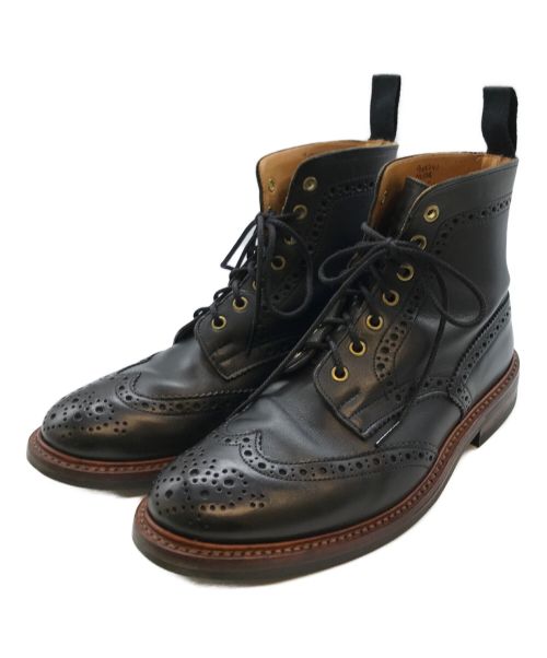 Tricker's（トリッカーズ）Tricker's (トリッカーズ) ウィングチップブーツ ブラック サイズ:-の古着・服飾アイテム