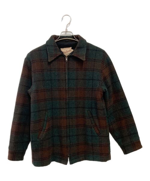 WOOLRICH（ウールリッチ）WOOLRICH (ウールリッチ) 90'sウールジャケット グリーン×ブラウン サイズ:Sの古着・服飾アイテム