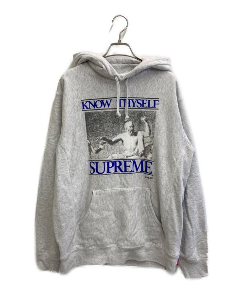 SUPREME（シュプリーム）SUPREME (シュプリーム) Know Thyself Hooded Sweatshirt グレー サイズ:SIZELの古着・服飾アイテム