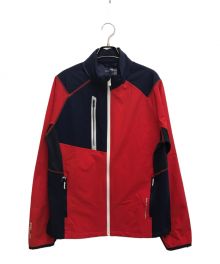 RLX RALPH LAUREN（アールエルエックスラルフローレン）の古着「ジップアップジャケット」｜ネイビー×レッド