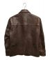 FINECREEK&CO (ファインクリーク) 30's Leather Car Coat”Arcadia” ブラウン サイズ:SIZE42：99800円