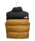 THE NORTH FACE (ザ ノース フェイス) Nuptse Vest ブラウン×ブラック サイズ:XL：16000円