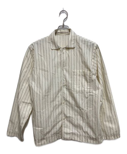 stussy（ステューシー）stussy (ステューシー) TEKLA POPLIN PYJAMA SHIRT ホワイト サイズ:Mの古着・服飾アイテム