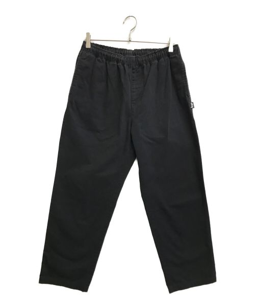 stussy（ステューシー）stussy (ステューシー) BRUSHED BEACH PANT ブラック サイズ:SIZEM 未使用品の古着・服飾アイテム