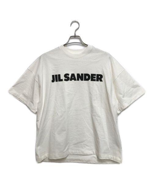 JIL SANDER（ジルサンダー）JIL SANDER (ジルサンダー) ロゴプリントTシャツ ホワイト サイズ:Sの古着・服飾アイテム